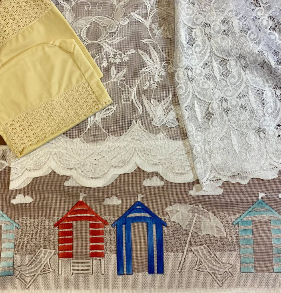 Net curtains. Lindsay's Textiles. Blinds, curtains, net curtains, voiles. Warminster, Wiltshire