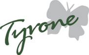 Lindsay's TTyrone Logo. tiles. Blinds, curtains, net curtains, voiles. Warminster, Wiltshire